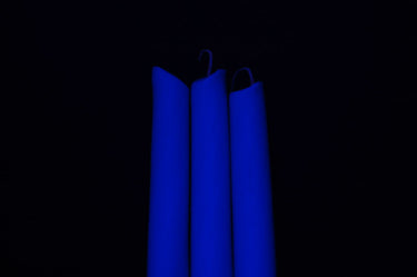 Blue UV Blacklight Reactive Drip Candles